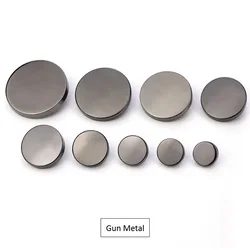 Fashion Zinc Alloy Garment Button Gold Silver Flat Round Sewing Men Women Suit Shank Shirt Metal Button for Clothing