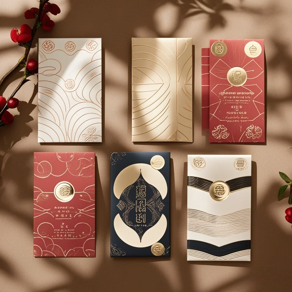 2025 Customized Eco-Friendly Paper Bags Personalized Red Envelopes and Gifts for Chinese New Year Weddings and Other Occasions
