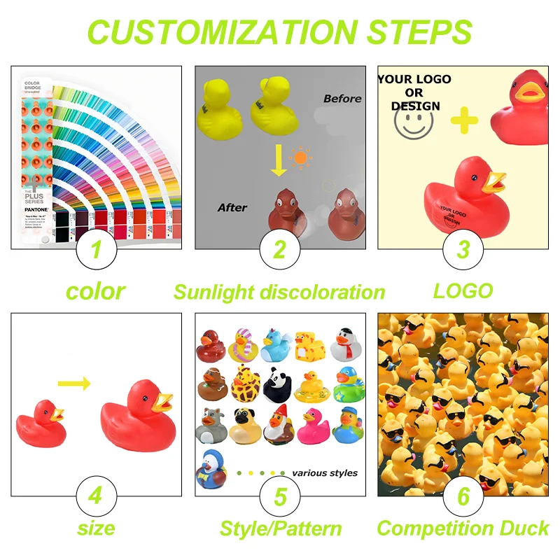 Promotional Custom Plastic Toy Weighted Floating Bath Toy Rubber Ducky Bathtub Squeaky Bath Duck