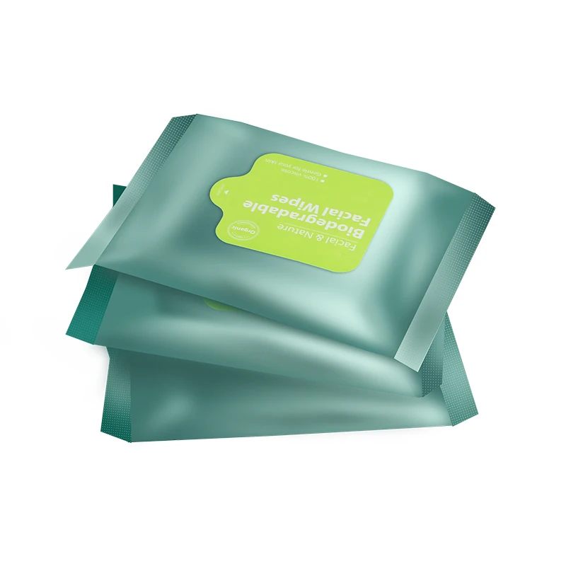 
PERFCT Biodegradable Makeup Remover Wet Facial Cleansing Cosmetic Oil Free Wipes Best Private Label OEM Organic Natural 30 45 