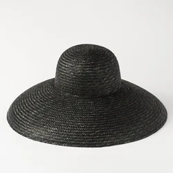 Foldable Wide Brim straw hats summer Women boater Hat UV Protect Travel for Lady Female