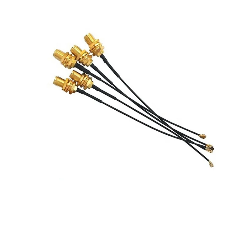 wholesale Free Custom Made 1.13 mm Pigtail Cable SMA Female to U.fl  With Core