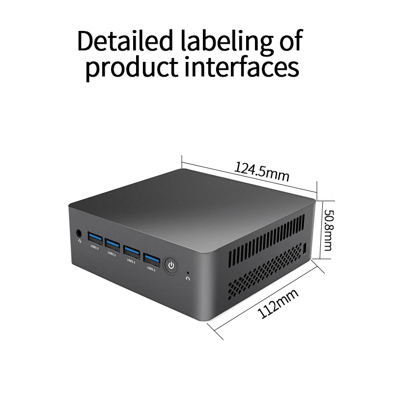NUC Mini Pc DDR5 Ram 8g+128/256 Ssd Alder Lake N95/N100/N300/N305 4k 60hz Low Power Computer Home Mini Pc Con Windows 11