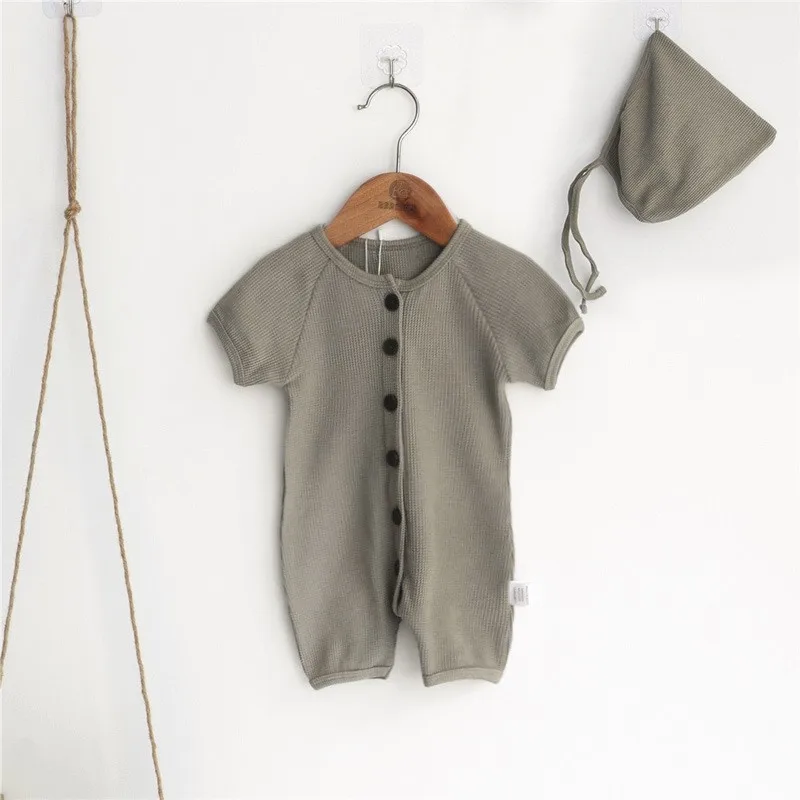 baby jumpsuit summer,, Clothing Baby Bodysuit Male and Female Baby Printed Triangle Crawling Clothes Infant and Child Ha Y