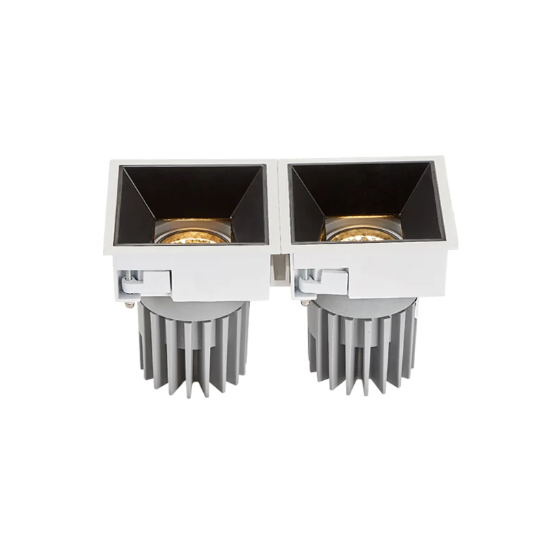 Anti-glare LED Downlight 30W LED Square Adjustable Spotlight For Hotel Museum Projects LED Square Downlight