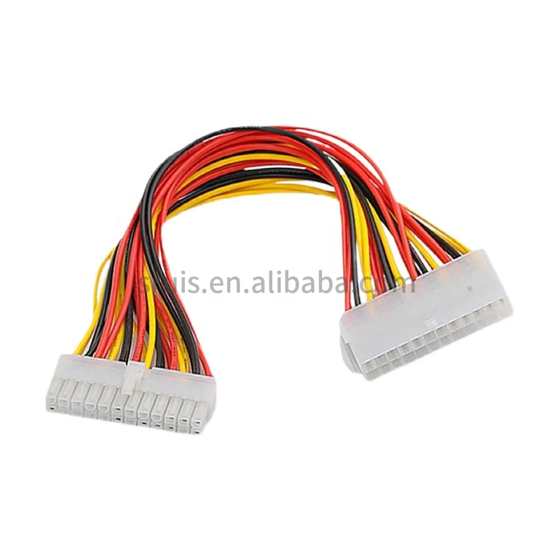 30cm ATX 24 Pin Male to 24Pin Female Power Supply Extension Cable for Internal PC PSU TW Power Lead Connector Wire