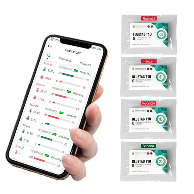 Android Phone App Wireless Temperature Data Logger Bluetooth