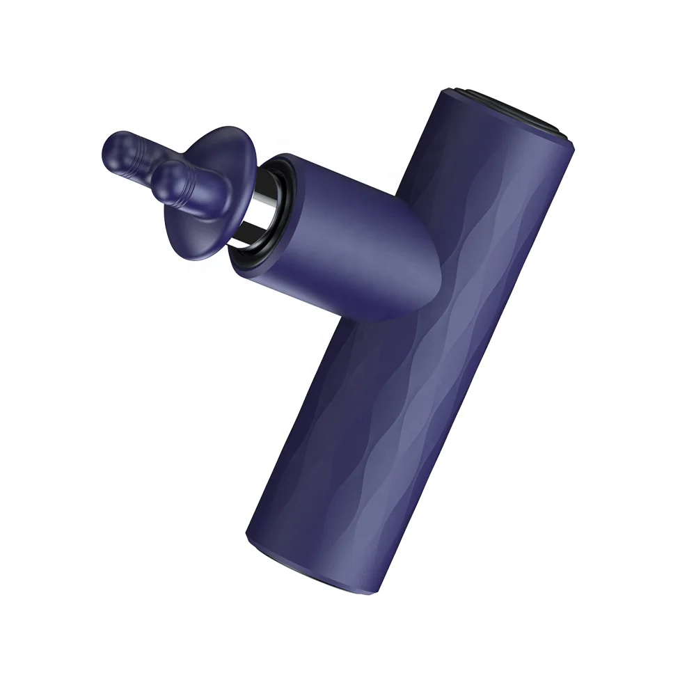 Electric high quality impulse massage gun vibration powerful fascia therapy mini gun with 4 heads