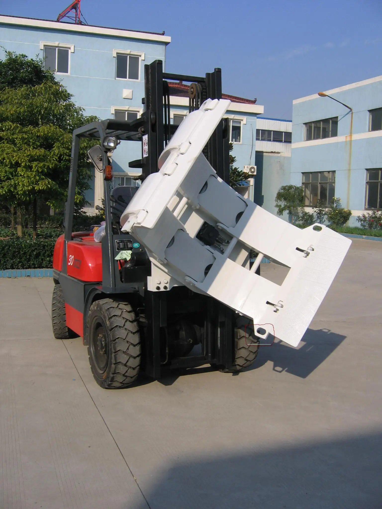CPCD30 Diesel Forklift Truck forklift attachment  Paper Roller Clamp