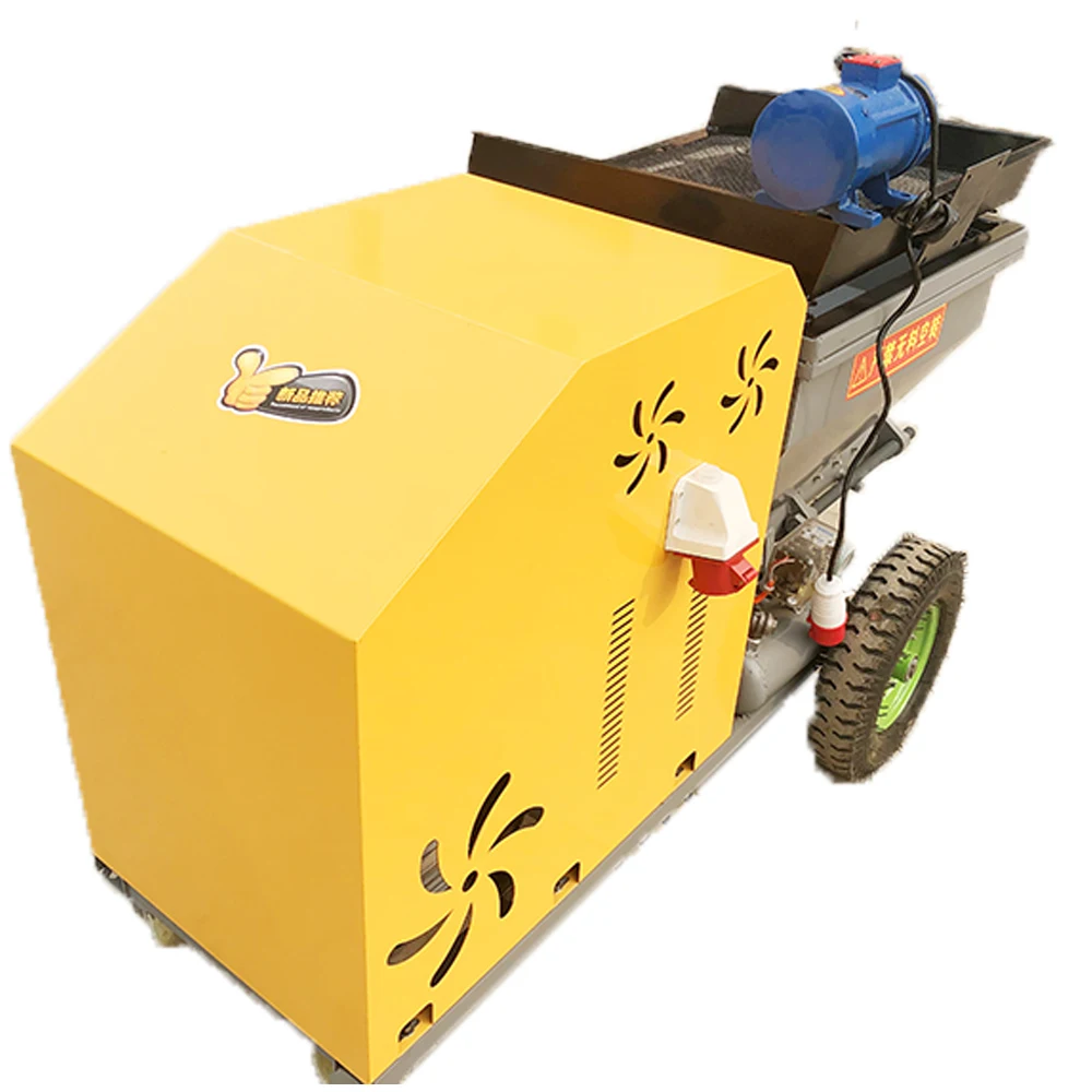 Waterproof And Fireproof Paint Pouring Machine Strong Power Spray Uniform Putty Gypsum Automatic Spraying Machine