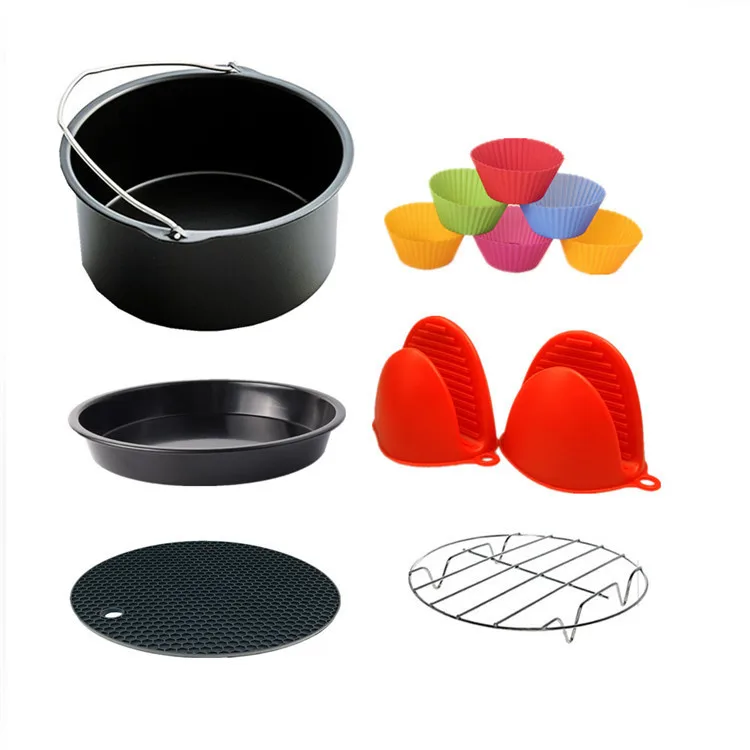 Dishwasher Safe Kitchen Baking Compatible for Philips Air Fryer 9 Inch Accessories Set