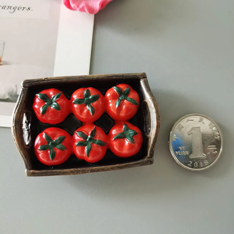 3D refrigerator magnet Creative funny resin fridge magnet Hamburger Croissant Donuts Home Decor