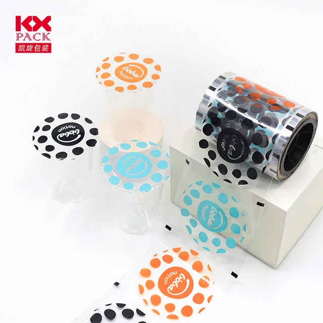 2023 New Arrival Custom Bubble Tea Sealing Film Plastic Cup Paper Sealing Film For PP Cup Paper Cup