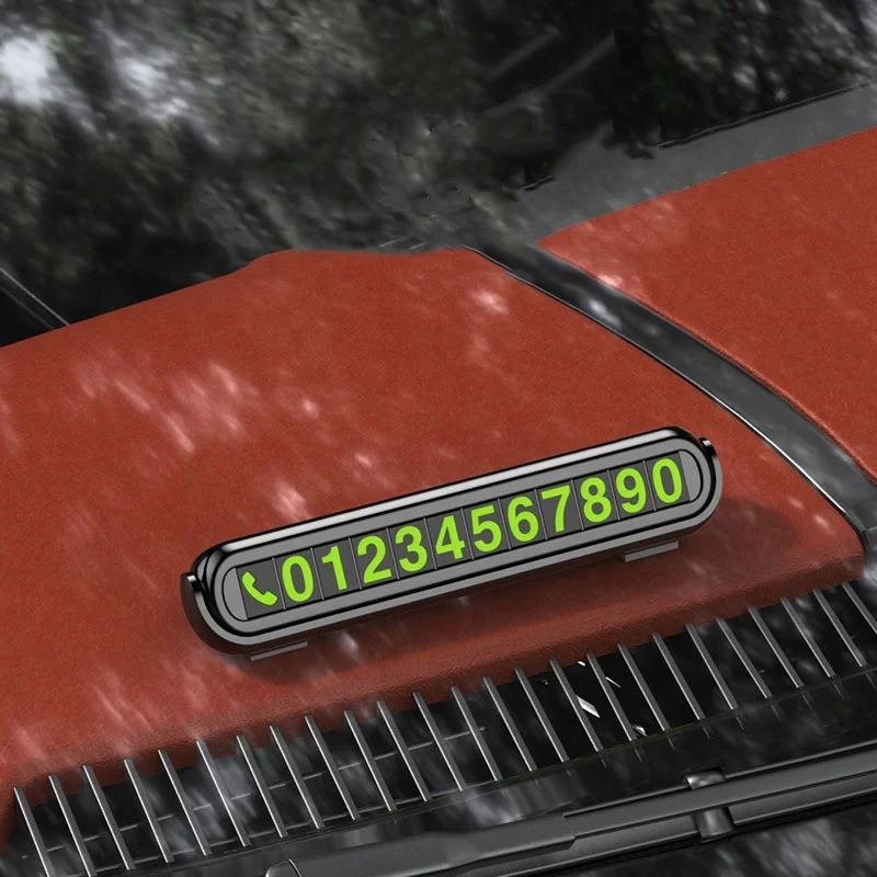 
Car parking card hidden car number plate telephone number card parking phone number 