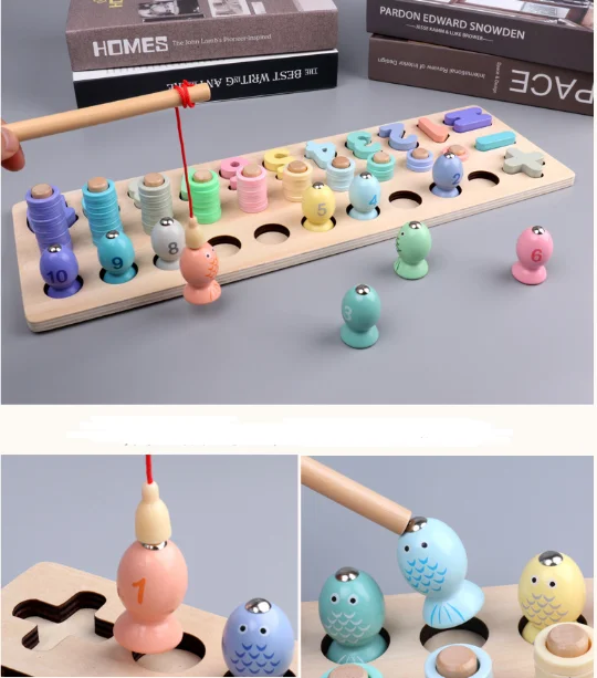 New Product Early Educationial Toy Wooden Matching Board Educational Happy Kids Toy