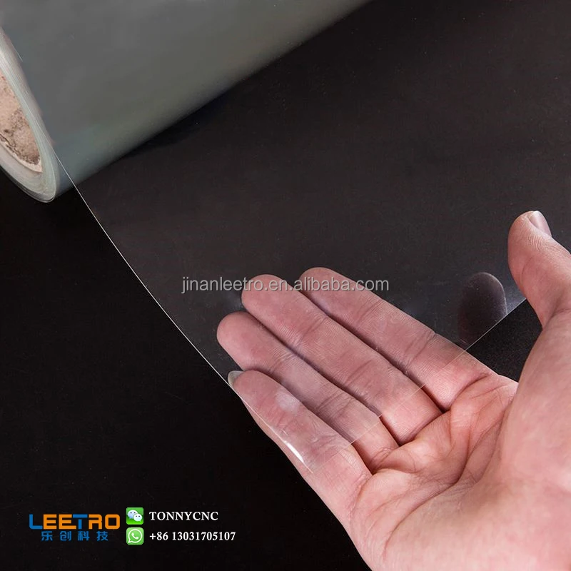 Photo album high glossy self adhesive clear PET cold lamination roll film