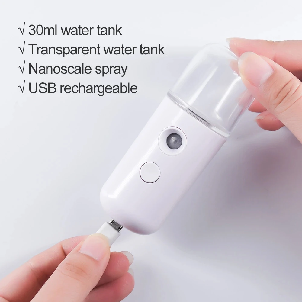 Винтовая резьба мини Usb аккумуляторная удобный уход за кожей лица увлажнитель воздуха Nano точный спрейер тумана и дезинфицирующее средство для дезинфицирующих средств