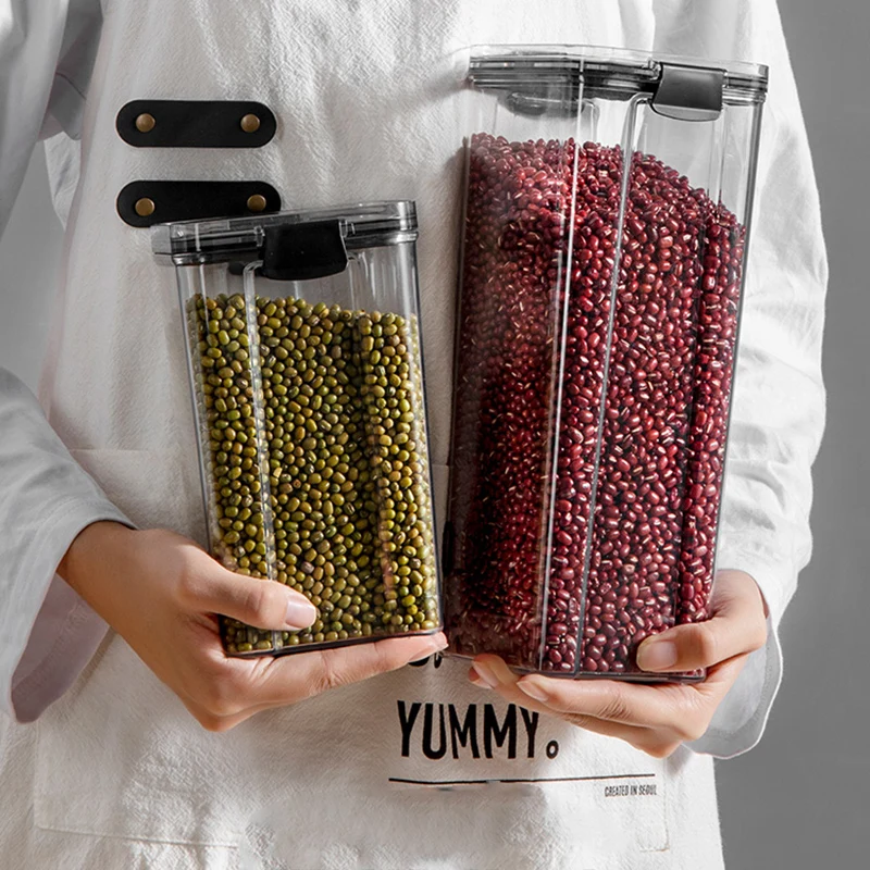 24Pcs Set Bpa-Free Airtight Container Plastic Stackable Kitchen Organizer Cereal Dry Food Storage Kitchen accessories BIn Box