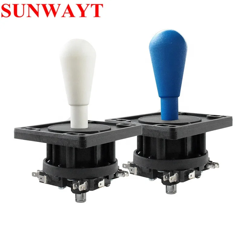 New American Style Joystick Arcade Rocker 4 way 8 way HAPP Style Joystick Red yellow blue green black and white top ball
