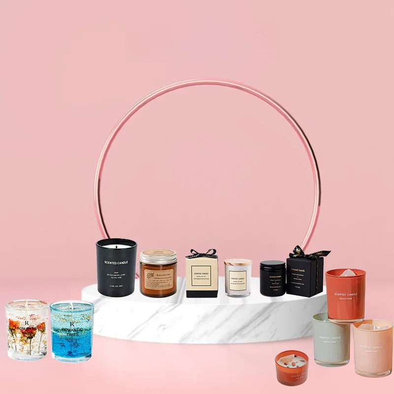 Wholesale Modern Hot Sale Luxury White Scented Soy Candles with Custom Labels Scented Candles with Wooden Lid and Gift Box