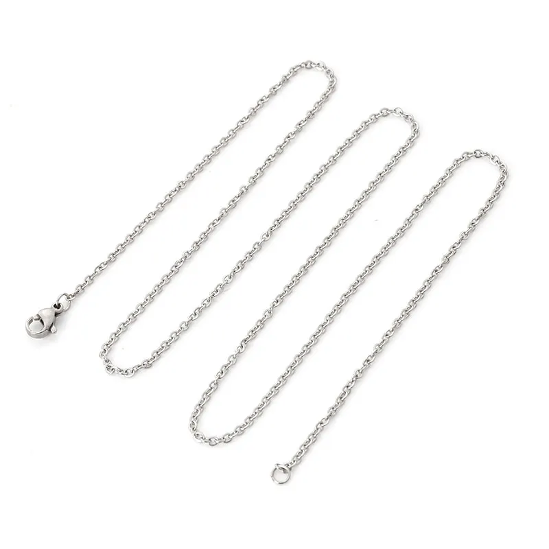 55/60cm 0.5*2mm stainless steel exquisite gold silver cheap cross chain, wholesale sales products