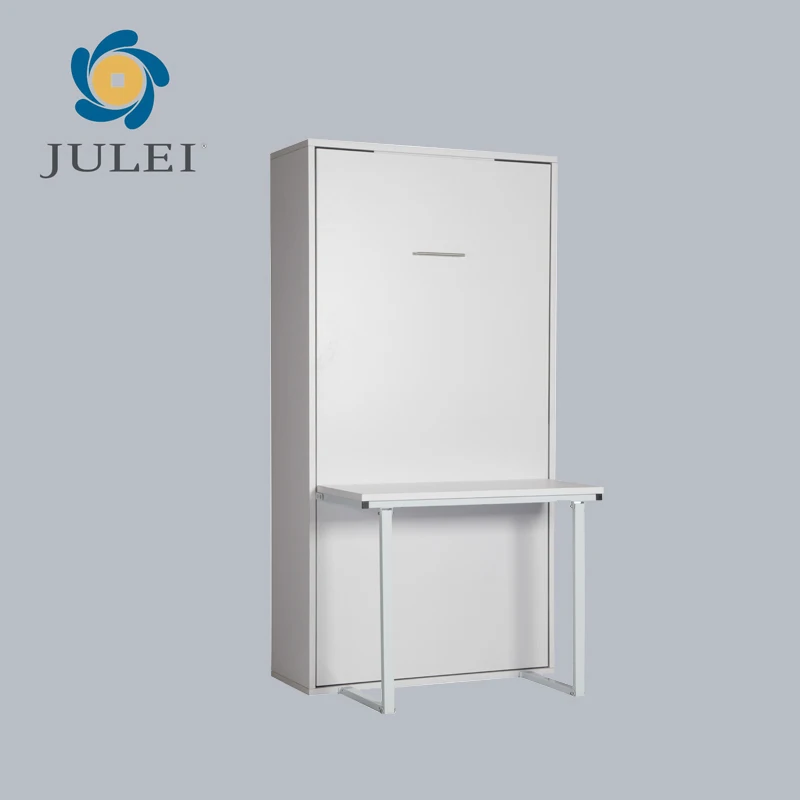 Factory Direct Wall Mounted Foldable Vertical Queen Wall Bed With Desk Murphy Kit