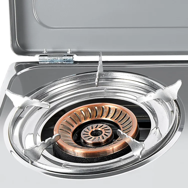 Household Cookware Stainless Steel Gas Cooktop Gas Stove 2 Burner For Kitchen