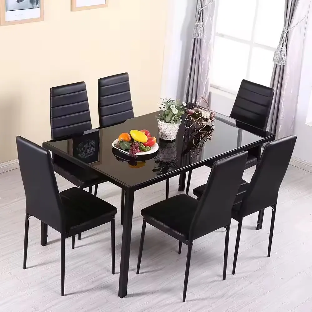 Modern Nordic Dining Room Furniture Kitchen Table and Chairs set for 4-6 seater Home Furniture