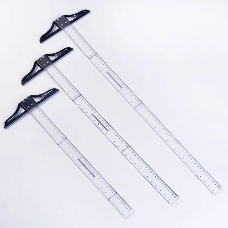Bview Art T Square Plastic Transparent T Ruler for Drafting