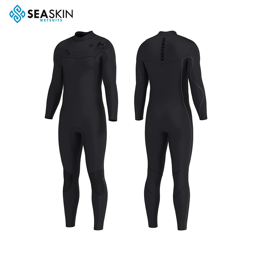 Seaskin Mens Chest Zip Surfing Neoprene Jumpsuits