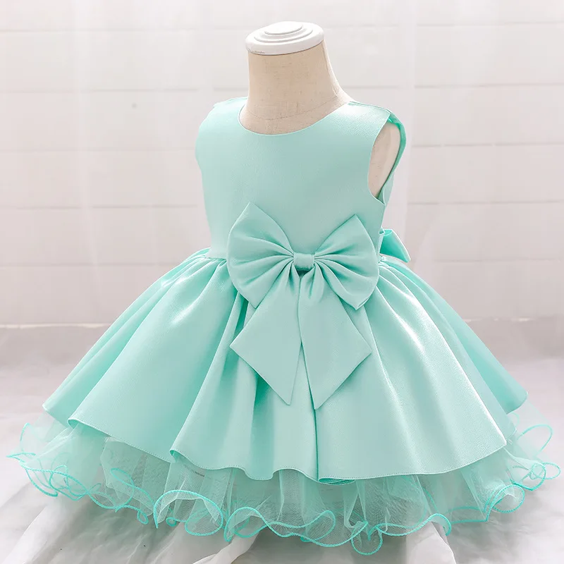 GH06  Boutique Lovely Sleeveless Little Infant Dress 2 Year Old Baby Girl Lace Beautiful A-lined Dress