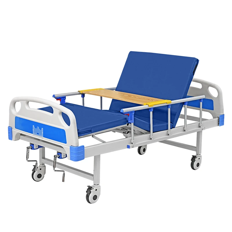 Factory Wholesale custom medical beds for home care buy adjustable Multi-function 2 crank manual nursing bed