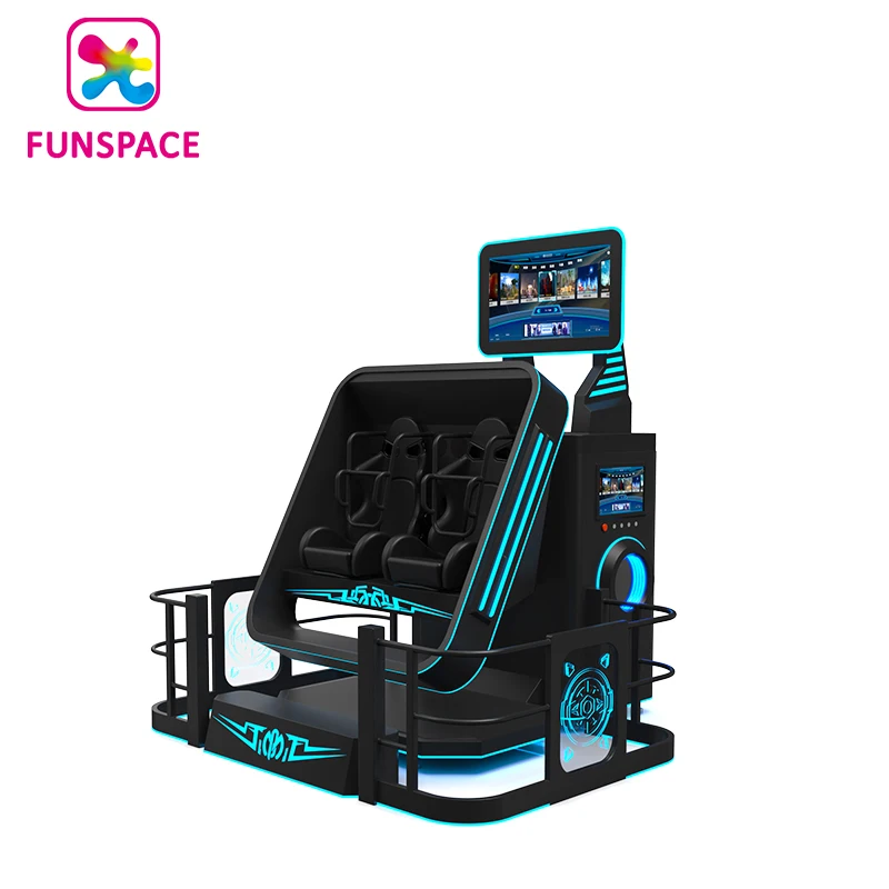 Funspace 9D VR Cinema Game Machine 360 Double Seat Chair 720 Degree Flight Simulator Amusement Park 720 Degree VR Entertainment