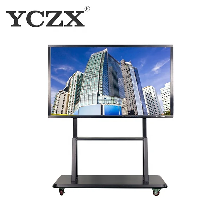 65/75/86/100/110 inch finger multi touch screen smart LCD display meeting room electronic digital interactive smart white board