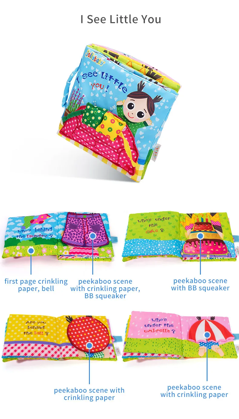 Hot selling Funny soft baby cloth book educational baby toys fabric quiet book for baby