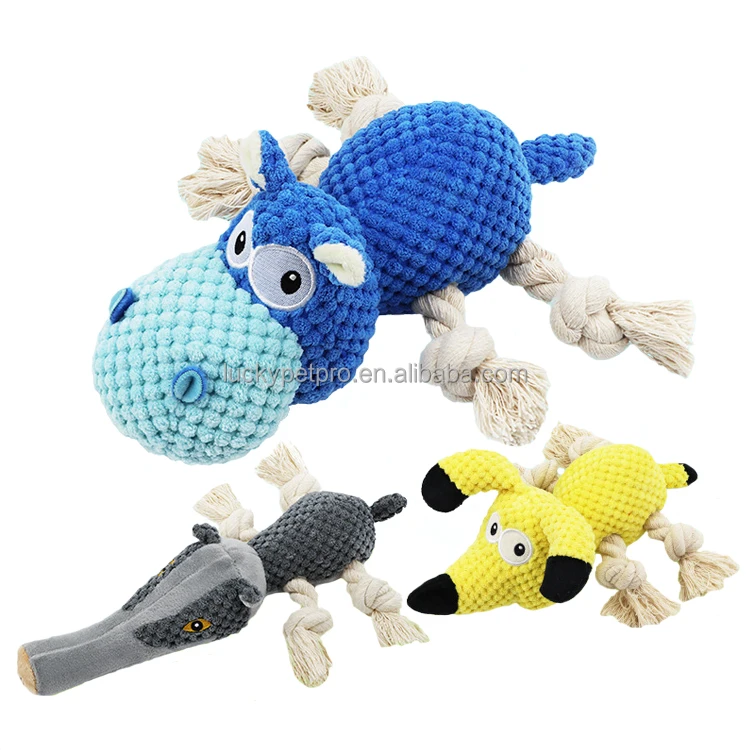 Latest Christmas Squeaky Dog Toys Pack   Durable Beef Flavored Stuffed Animal Plush Chew Toys with Squeakers