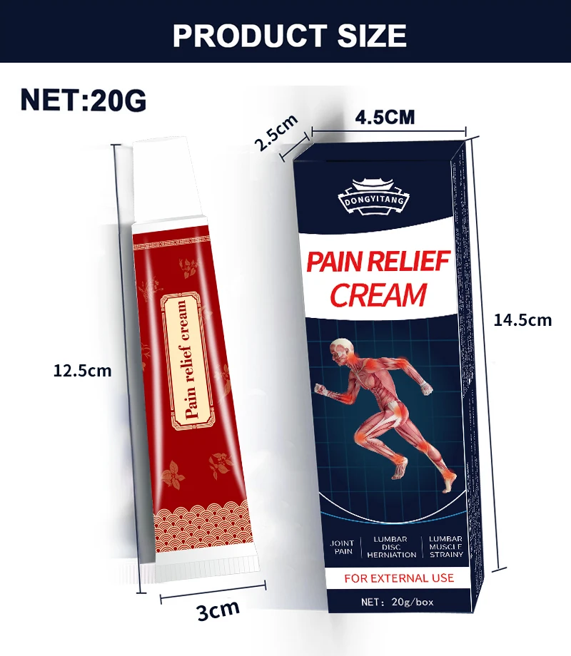 Knee Joint Pain Ointment Chinese Herbal Formula Leg Pain Soothing Cream