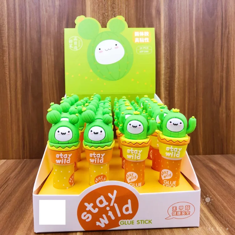 Wholesale SO Cute Kawaii Mini Glue stick Glue Stick PVA 18g For School Children