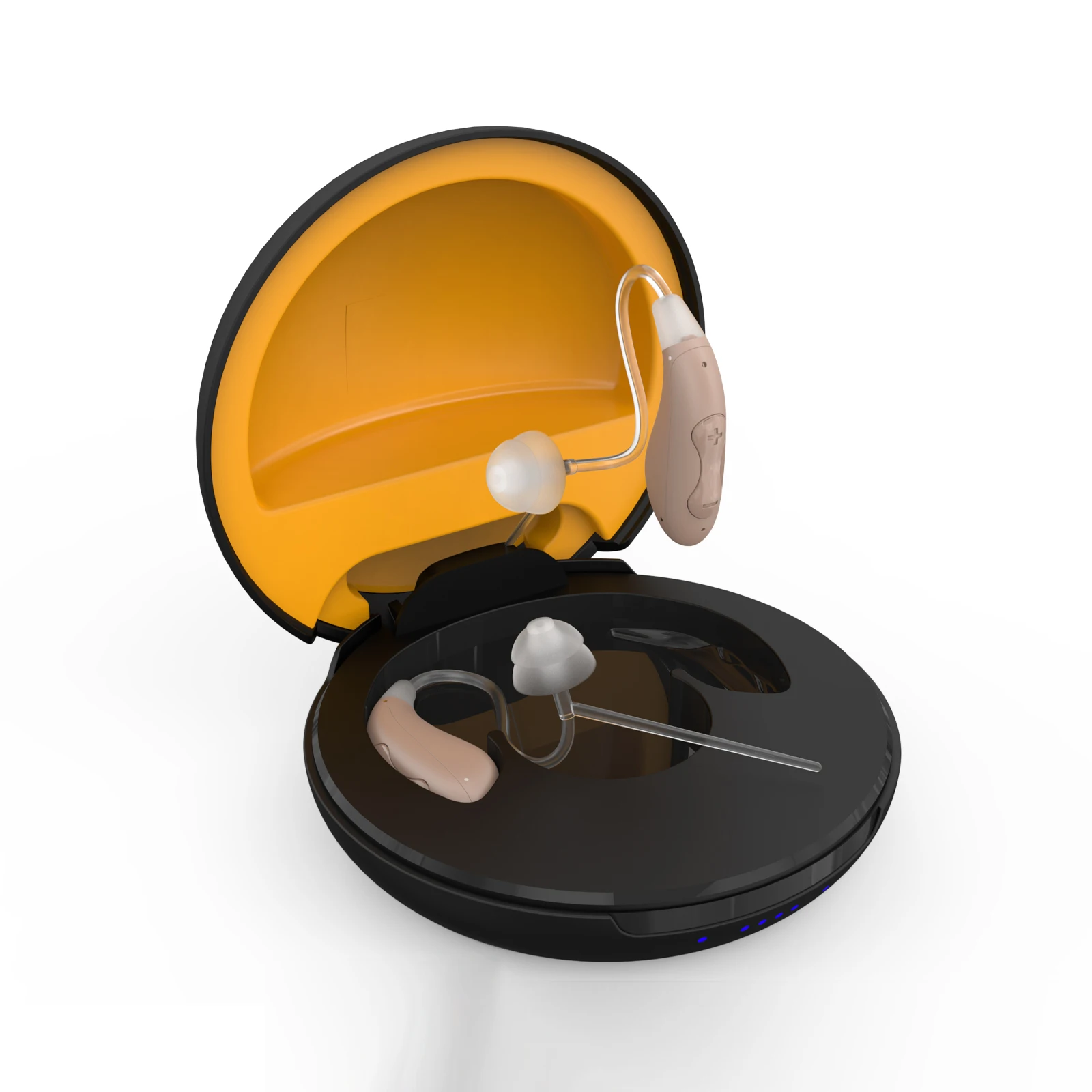 KUNV 2024 New Design Mini Size BTE Ear Hearing Aids Rechargeable For elderly adults children