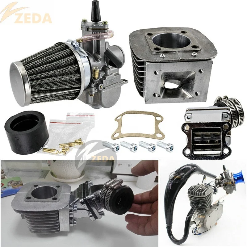  ZEDA бензиновые двигатели YD100 для велосипедов/комплект de motor para bicicleta 80 cc/комплект моторизованных велосипедных газовых