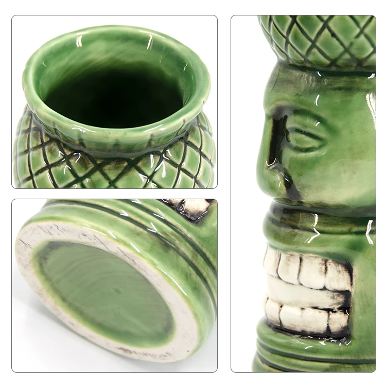 Wholesale Custom Tiki For Beer Tumblers Hawaii Creative Hawaii Cocktail Tiki Cups Ceramic Tiki Mug
