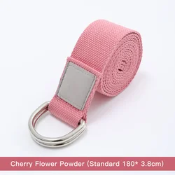Fitness Equipment D Ring Yoga Cotton Strap Non-Toxic Cotton Iyengar Yoga Stretch Belt Band
