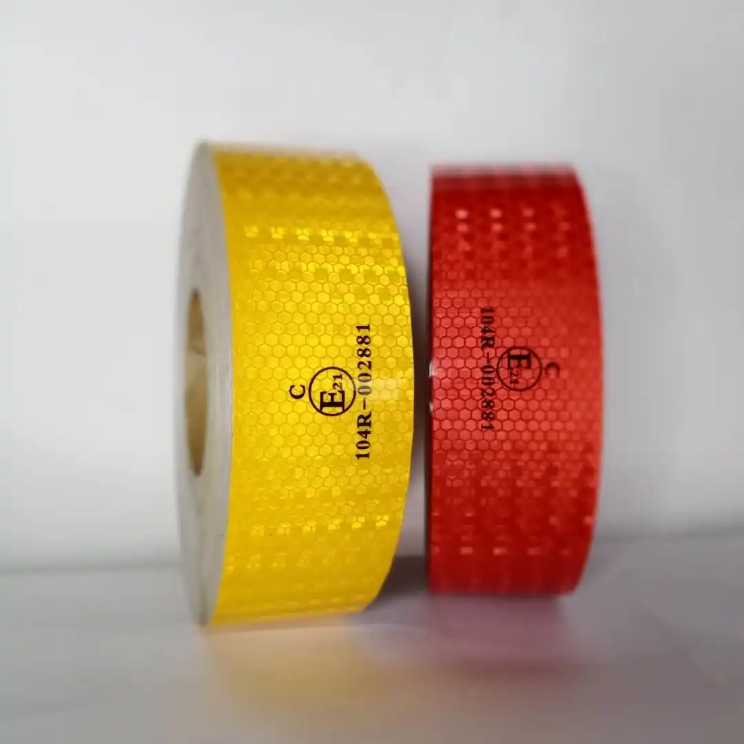 E21 104R-002881 Reflective Conspicuity Tape Prismatic Reflective Sheeting Adhesive Custom Logo Printing Is Available 5 Years WRS