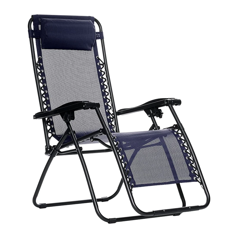 Solid long Cushion Mat Recliner Rocking Rattan Chair Folding Thick Garden Sun Lounge Folding Reclining Lounge Chair