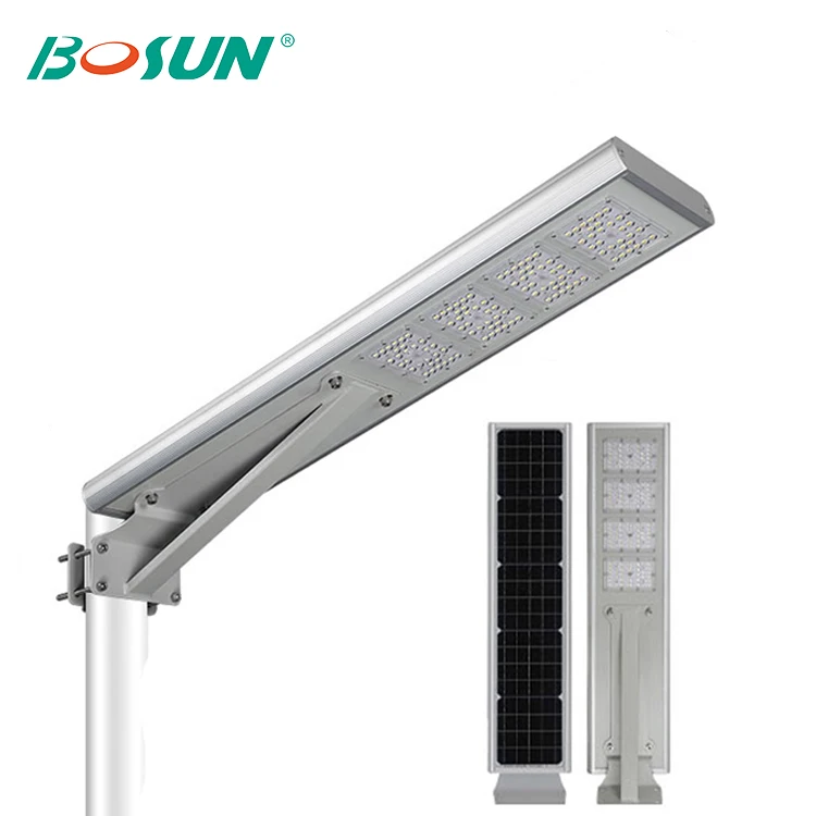 BOSUN Lithium 40w 100w 500w Integrated Led Cell All In One Solar Street Light
