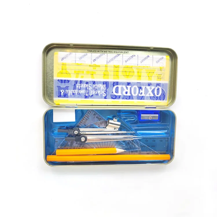 Школьные принадлежности 13 шт. Оксфордские математические наборы все в одном ящике для математических инструментов для рисования
