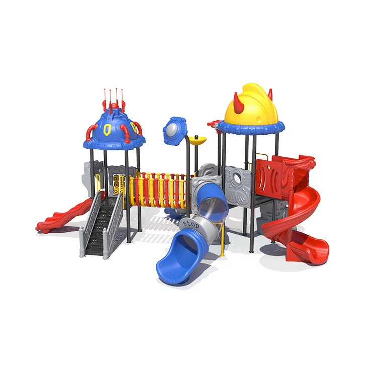 Children Outdoor Playground Park Factory Plastic Slide Climbing Frame Equipment For Kids Commercial Playground Equipment