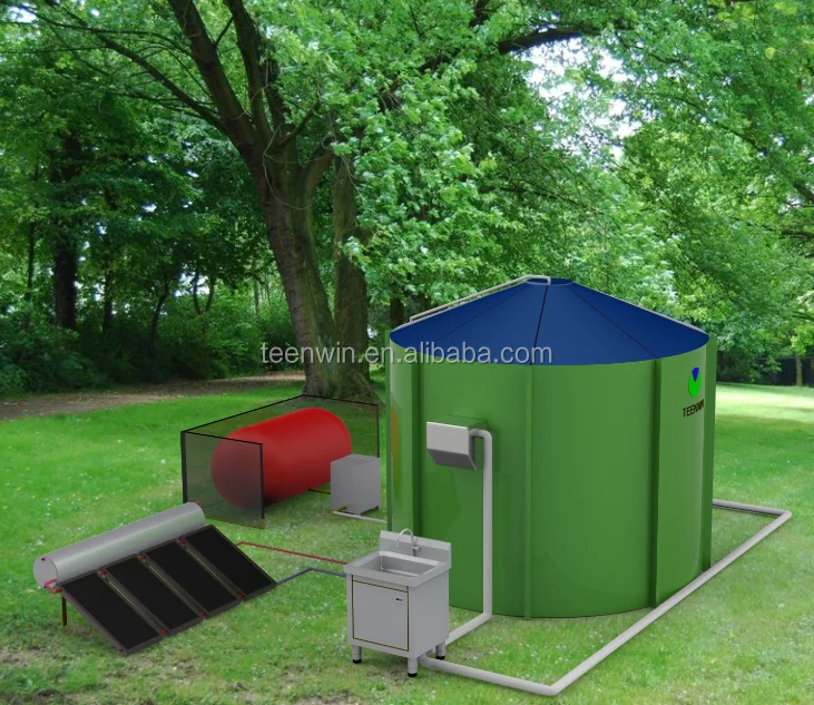 Органические продукты питания, фрукты, отходы, животный навоз, навоз, убойник, домашний промышленный большой биогазовый завод, Анаэробная система для переваривания