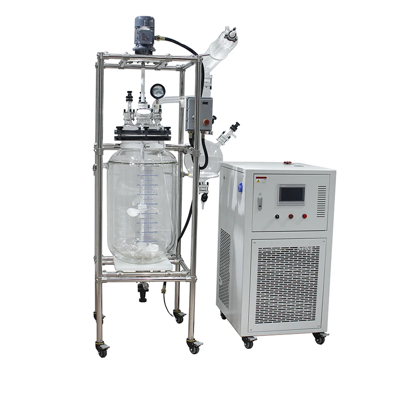 Precision Equipment 150L Lab Glass Thoroughly Draining Oilless Anti-explosion Reactor