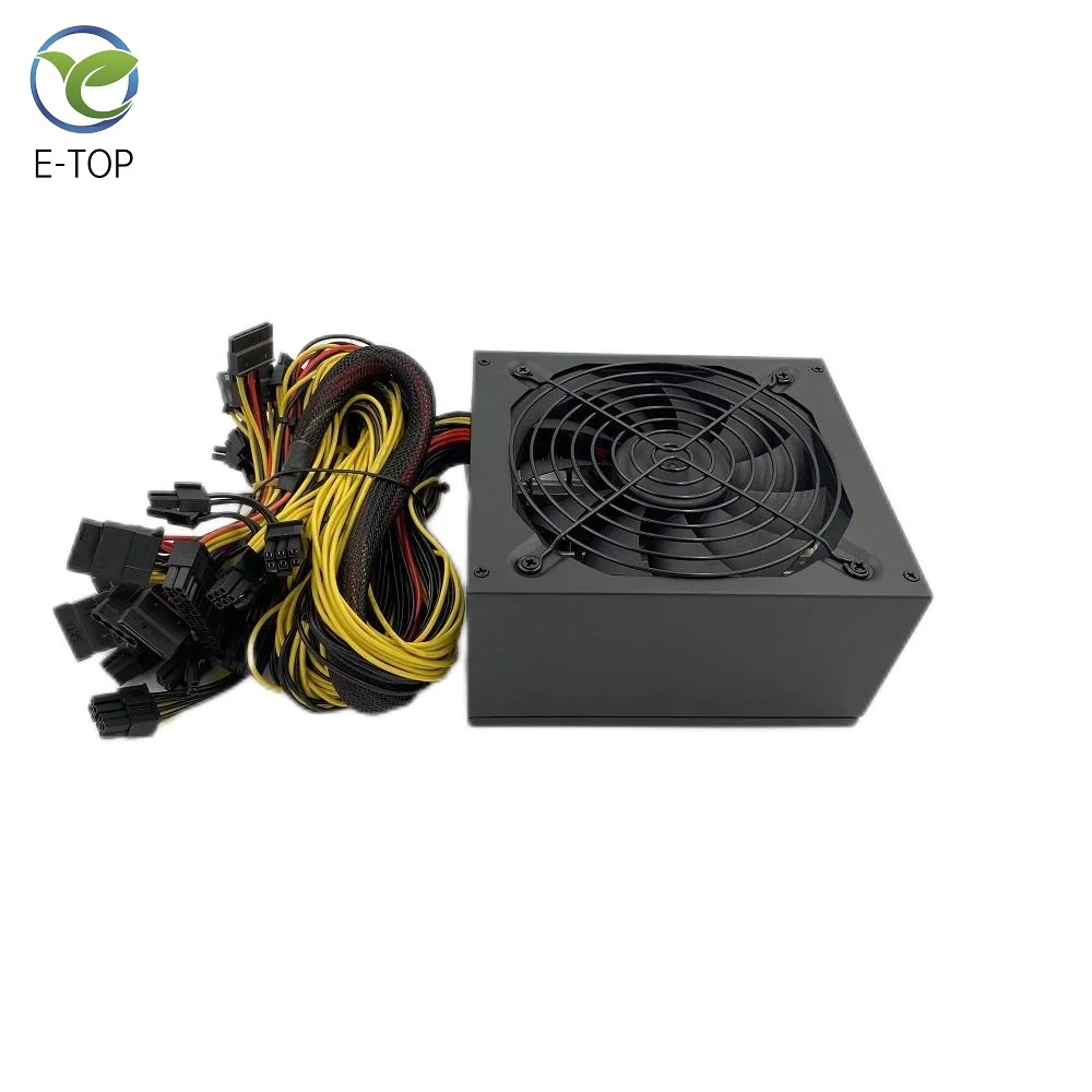 China suppliers  2000W ATX  6- 8GPU Graphics card  Case  87+ Efficiency  13.5CM Mute Fan Power Supply